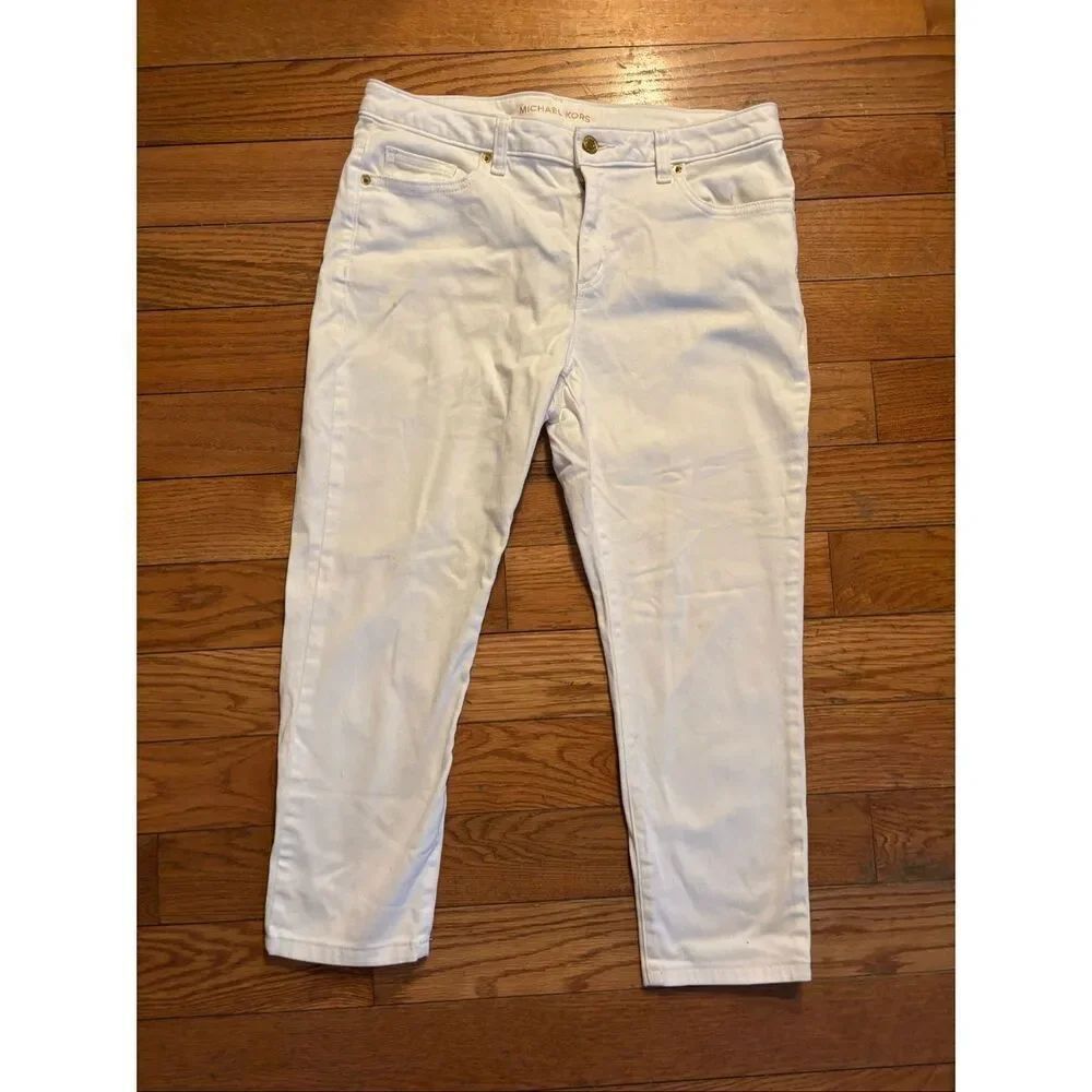 Michael Kors White Capri’s